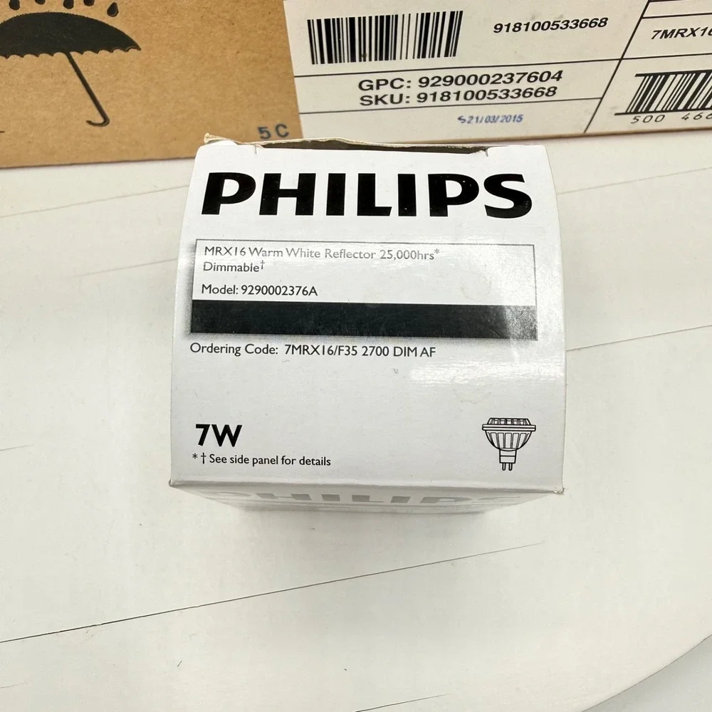 Case of Philips 7MRX16/F35 2700 DIM AF‎ LED LANDSCAPE LIGHTING LIGHTS 7 W MRX16